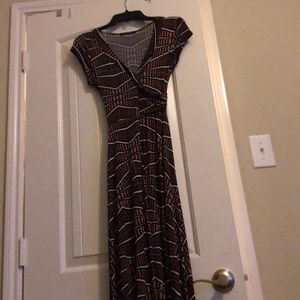Belted, wrap dress